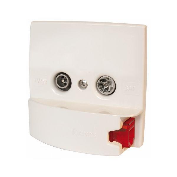 Espelho Para Tomada 5226 TV/FM-Sat RJ45 Cat6