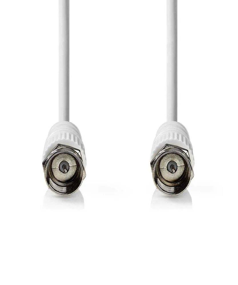 Cable Satélite Y Antena  F Macho  F Macho  Niquel.
