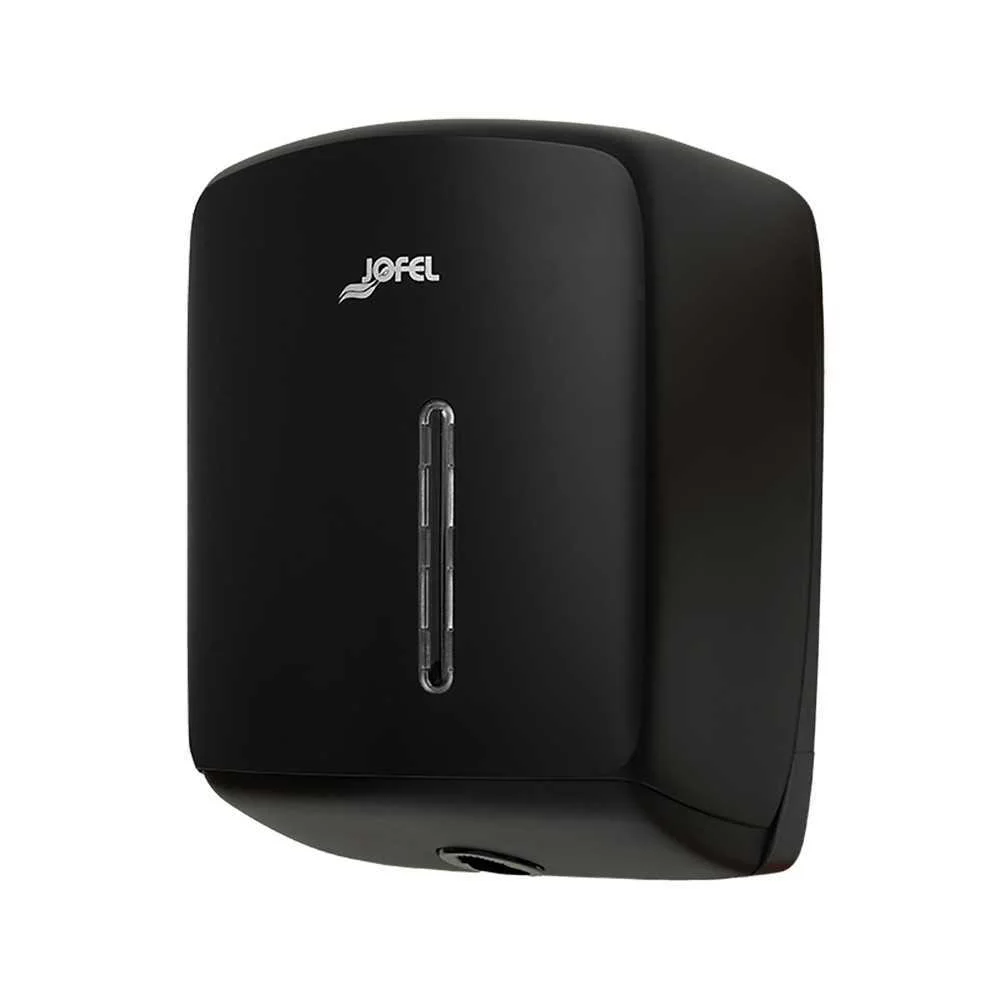 Dispensador Toalha de Papel para Mãos Timeless Abs Reciclado Preto Jofel