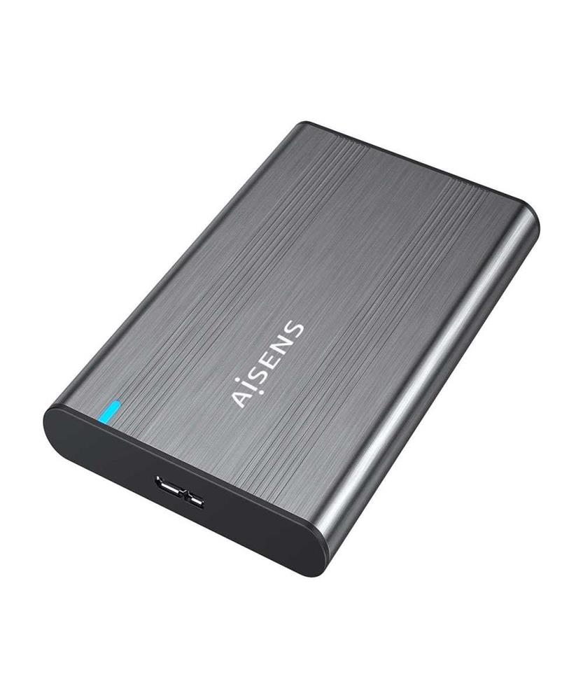 Caja Externa para Disco Duro de 2.5" Aisens Ase-2526gr/ Usb 3.1/ Sin Tornillos