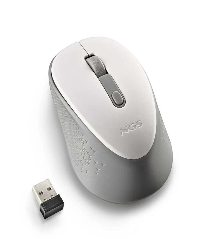 Rato Rf Wireless Ótico Dew 1600dpi Branco - Ngs