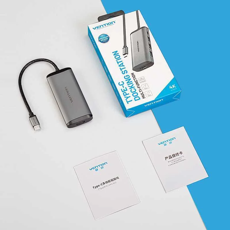 Docking Usb Tipo-C Vention Cnbhb/ 1xhdmi/ 3xusb/ .