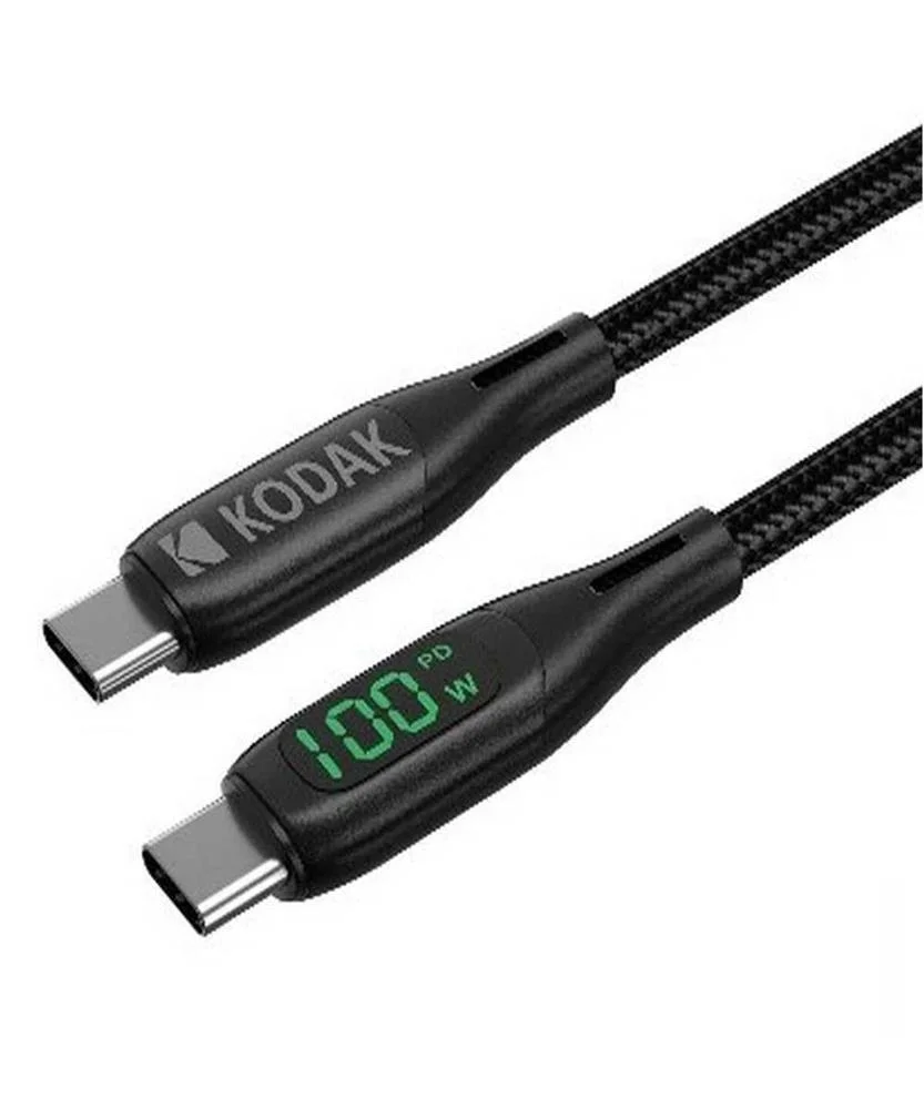 Cabo Ultra Premium LED Usb-C Macho - Usb-C Macho 1 Metro - Kodak