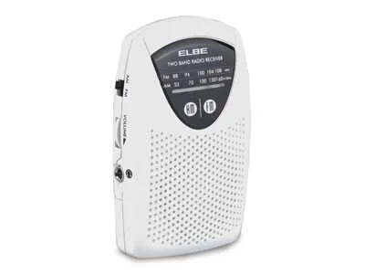 ELBE RF-50 RÁDIO PORTÁTIL ANALÓGICO PRETO, BRANCO