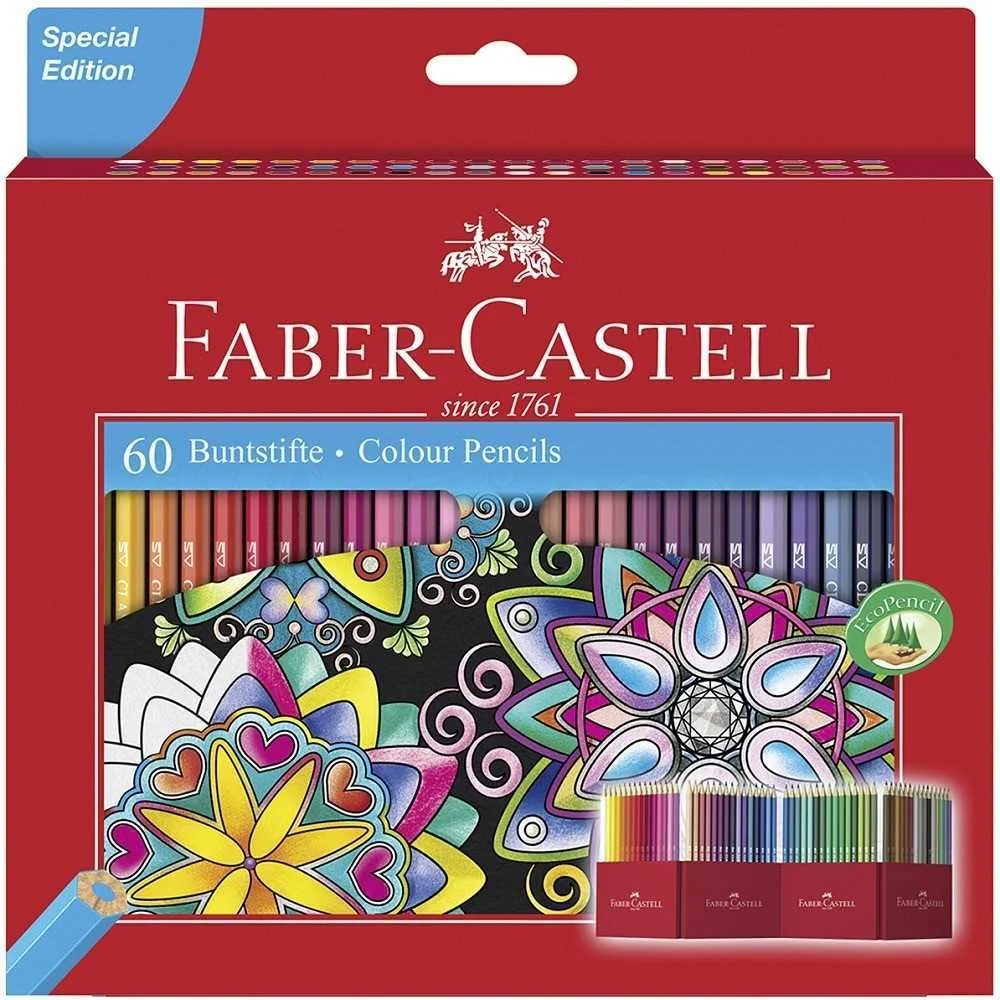 Faber-Castell Buntstift Castle 60er Kartonetui