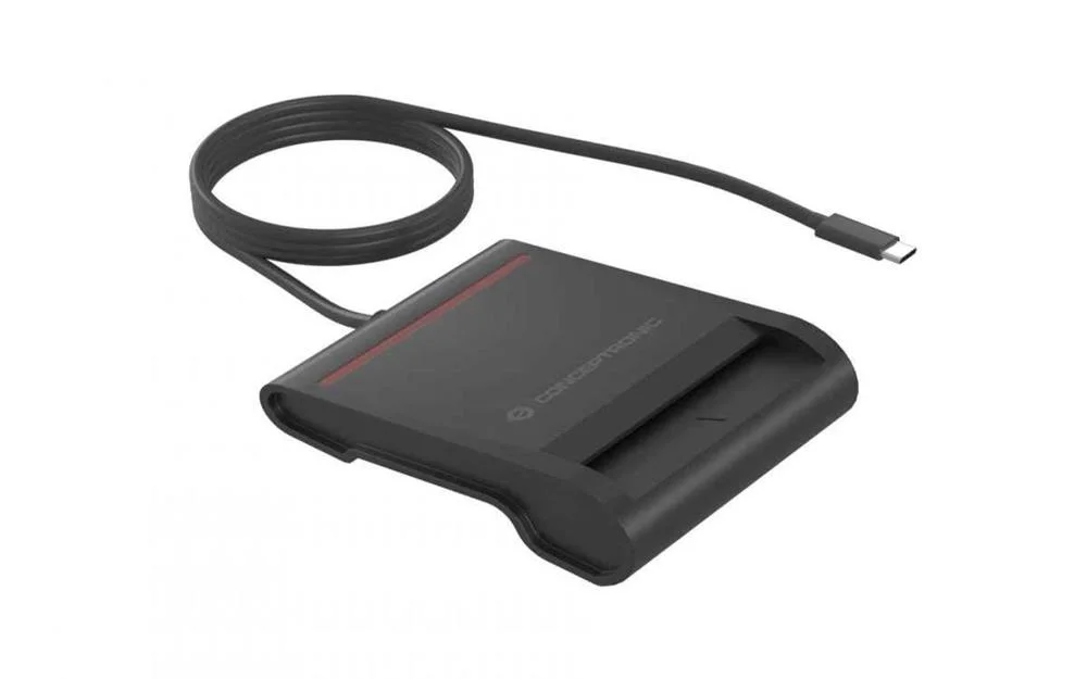 Conceptronic Smart Id Card Reader Usb-C Scr01bc Schwarz