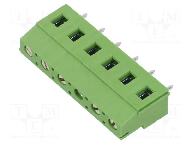 PCB bloco terminal, R. Contatos: 7,5mm, faixas: 6.