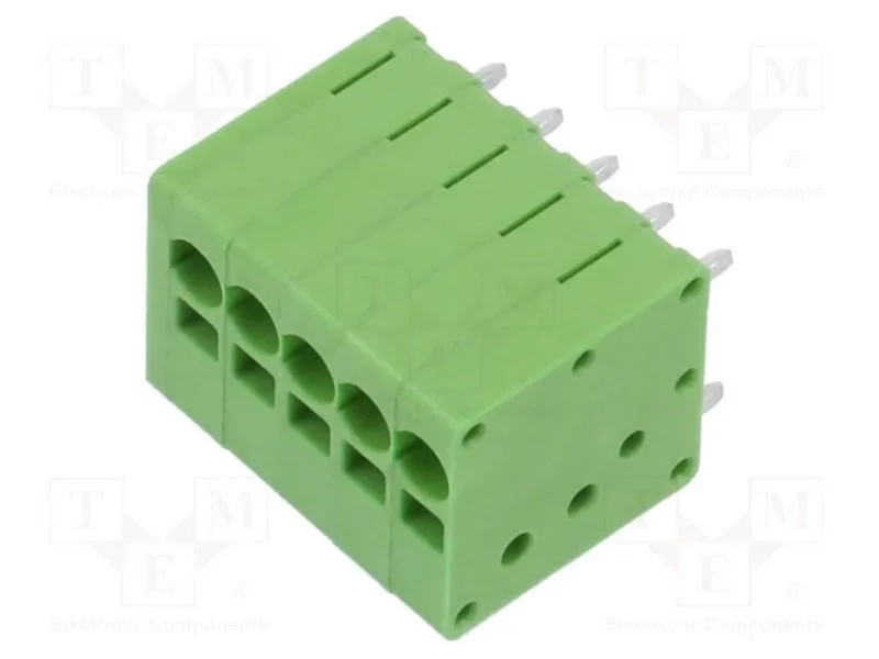 PCB bloco terminal, R. Contatos: 3,5mm, faixas: 5.