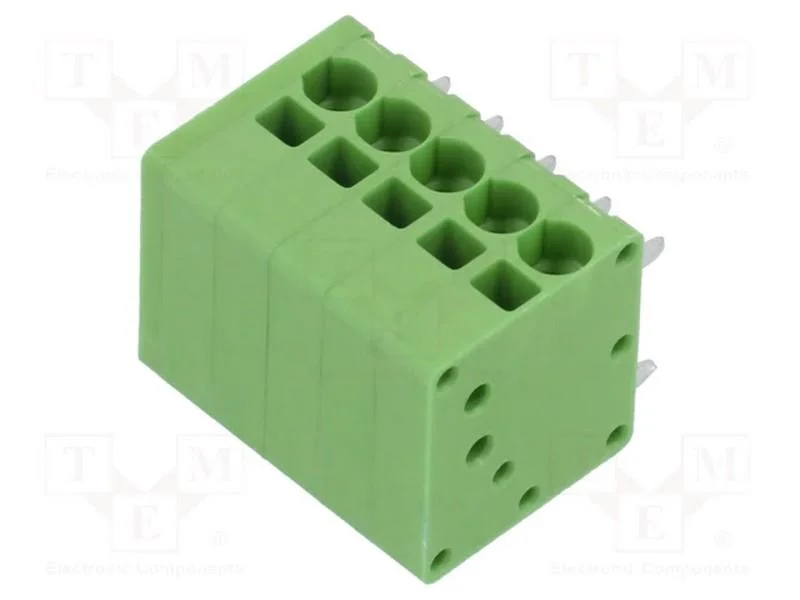 PCB bloco terminal, R. Contatos: 3,5mm, faixas: 5.