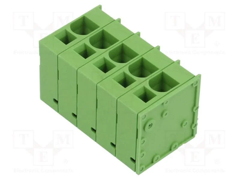 PCB bloco terminal, R. Contatos: 10mm, faixas: 5,.