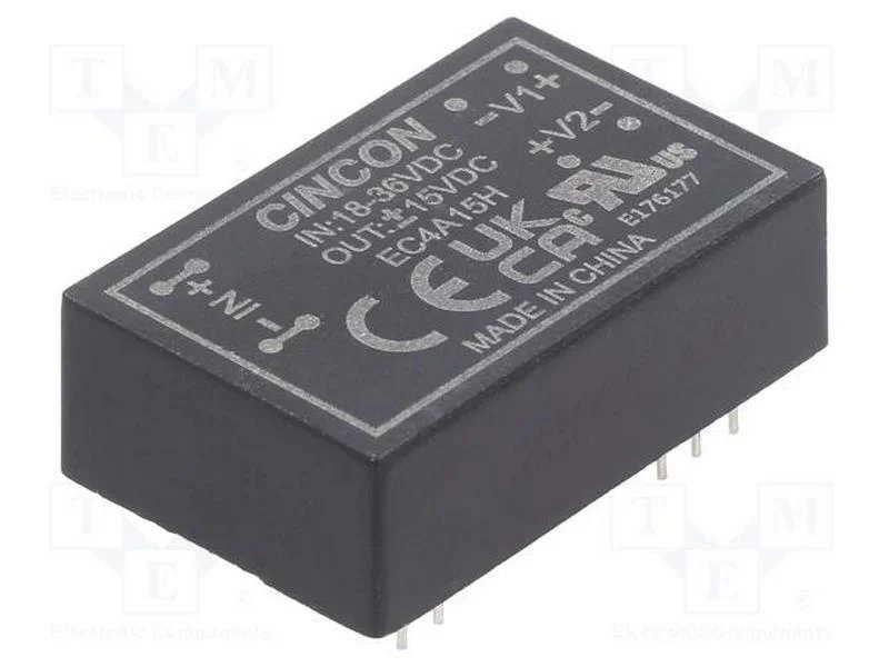 Indutor: Dc/Dc, 5/6w, Uent: 18÷36v, Usai: 15vdc, Usai2: -15vdc, Dip24