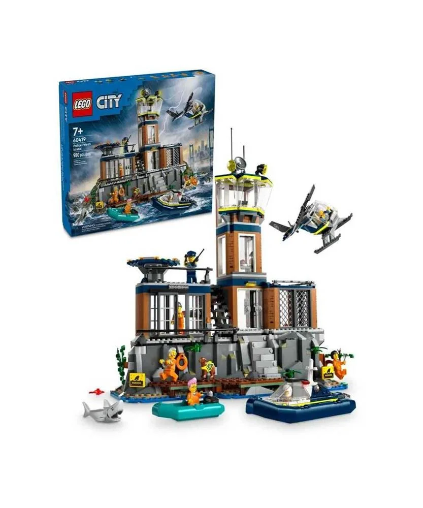 Lego City: Ilha da Prisão da Polícia | Idades 7+ | 980 Peças | Item 60419