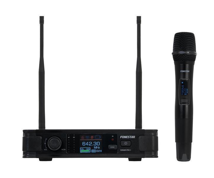 Central Microfone Lapela Bodypack S/ Fios Uhf Id Pilot e Diversity - Fonestar