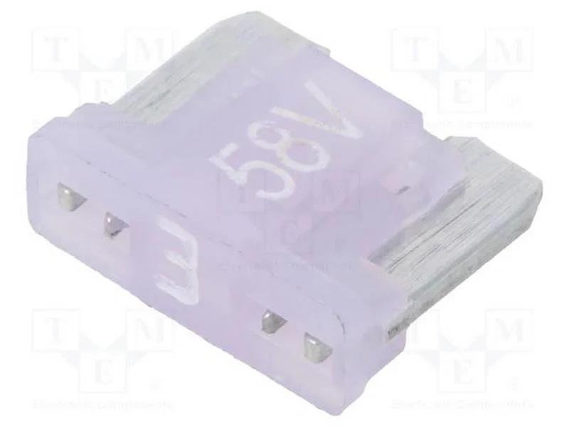 Fusível: Baixa Tensão, 3a, 58vdc, Automotivo, 11mm