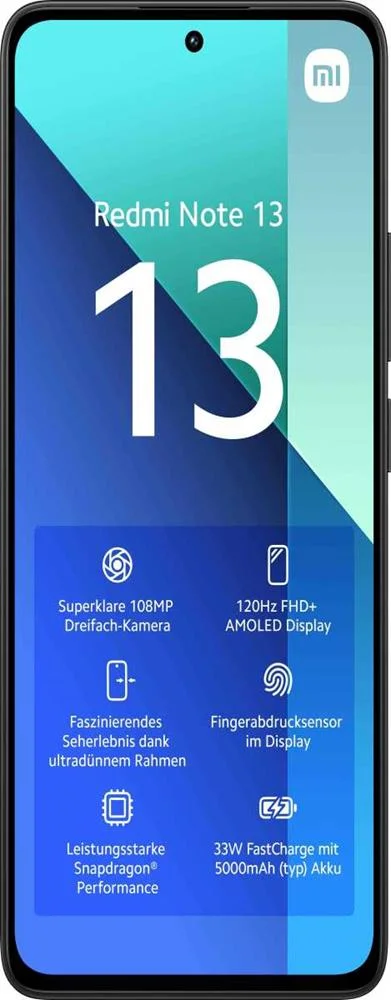 Smartphone Xiaomi Redmi Note 13 4g 6gb/128gb Preto