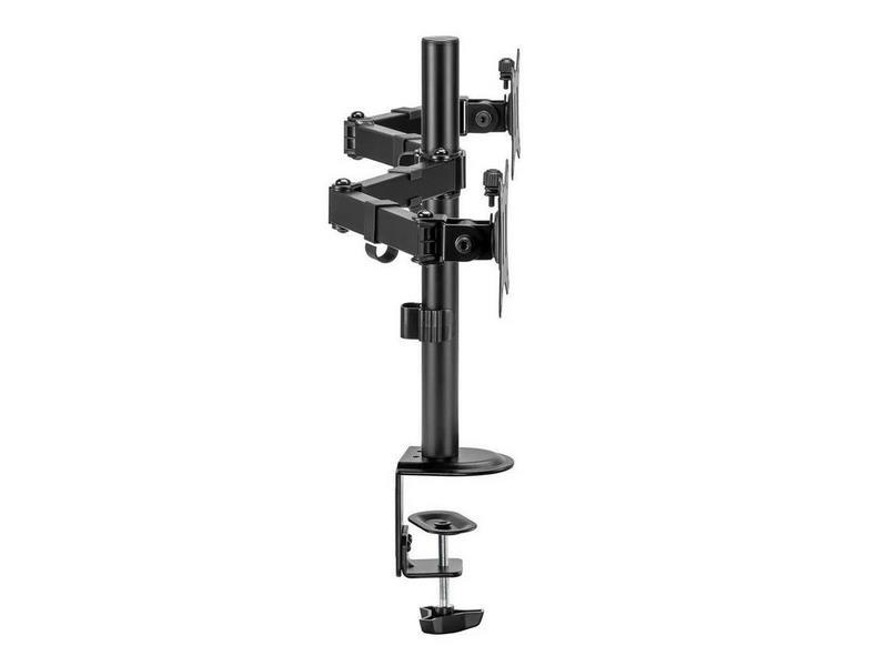 Maclean Desk Mount For 2 Monitors  Vesa 75x75 And.