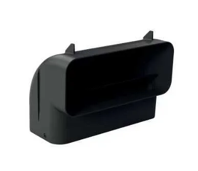 Curva Vertical de 90° para Tubo Plano Preto - Bosch