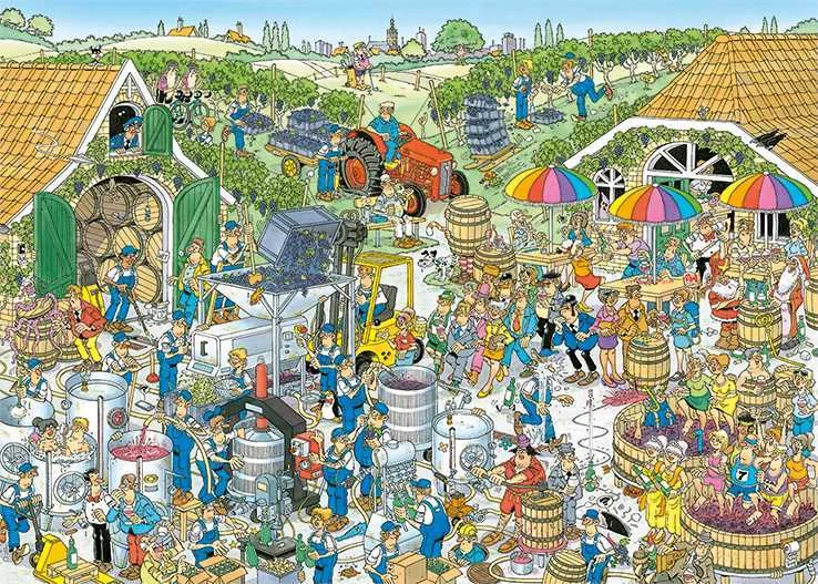 JAN VAN HAASTEREN THE WINERY 1000PCS PUZZLE 1000 .