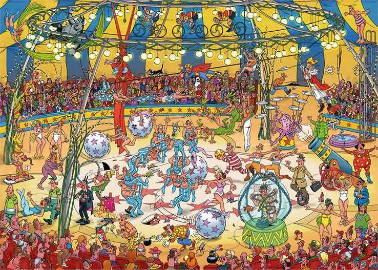 Jan Van Haasteren Acrobate Circus 1000 Pcs Puzzle.
