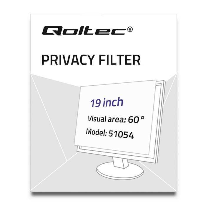 Qoltec 51054 Privacy Filter 19  | 16:10