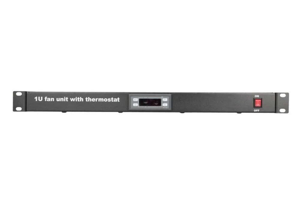 Extralink 19\\  Rack Mount Fan Panel (2 Fans) With Thermostat