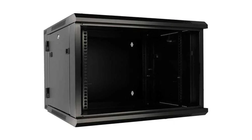 Extralink 6u 600x600 Azh Wall-Mounted Rackmount Cabinet Swing Type Black Wall Mounted Rack