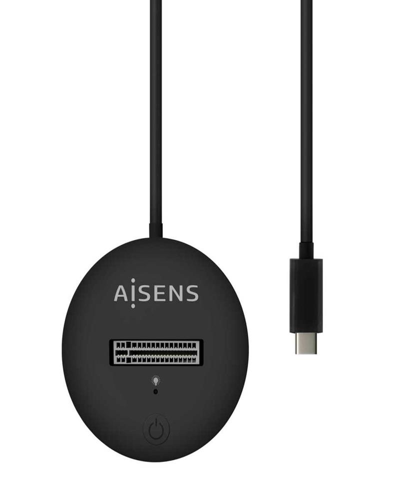 Dock Usb Tipo-C para SSD M2 Sata/Nvme Ngff Aisens Asuc-M2d013-Bk/ Negro