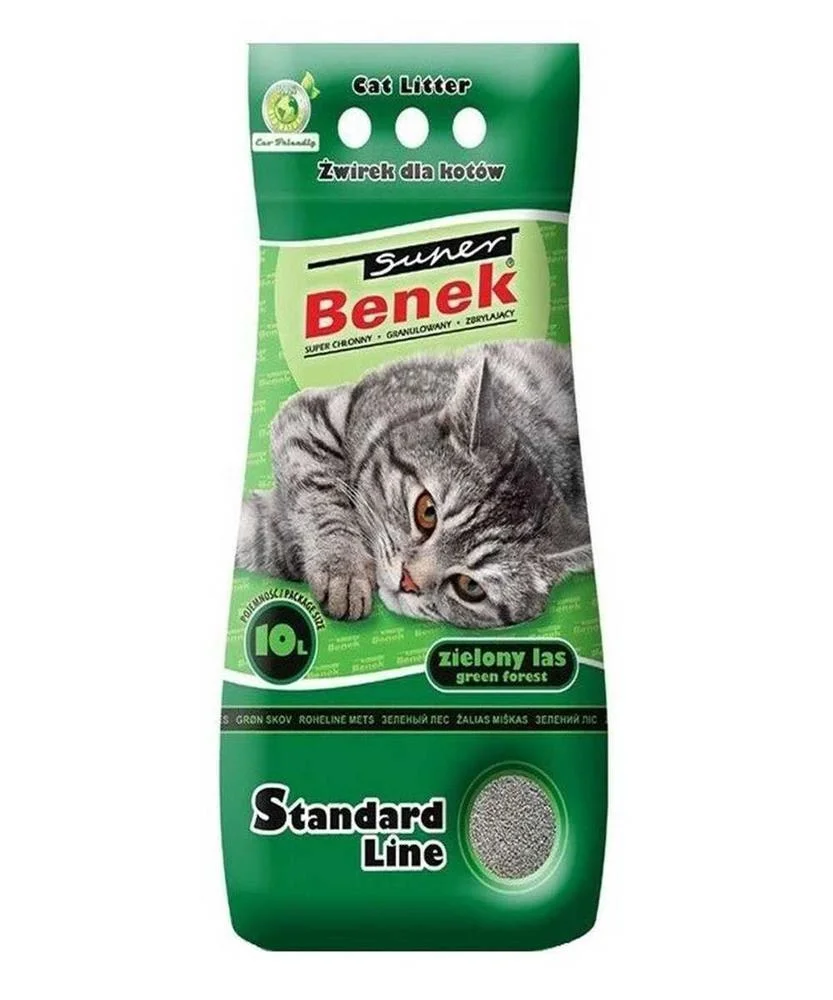 Areia para Gatos Super Benek Bosque 10 L 