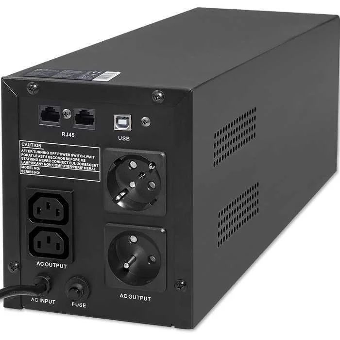 QOLTEC 53777 UPS LINHA INTERATIVA 2 KVA 1200 W 4 .