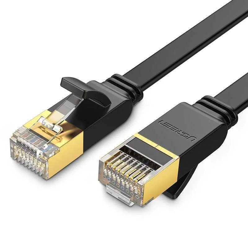 Cabo de Rede Ugreen Nw106 Ethernet Rj45, Cat.7, Stp, 5m Preto