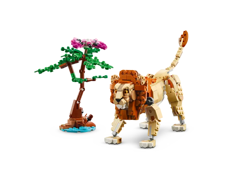 Lego Creator 3-In-1: Animais Selvagens do Safari | Idades 9+ | 780 Peças | Item 31150