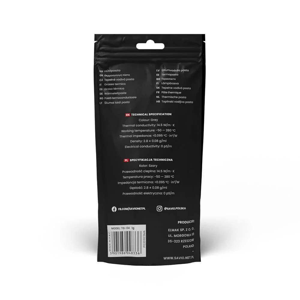 *thermal Grease Tg-04 1g Savio