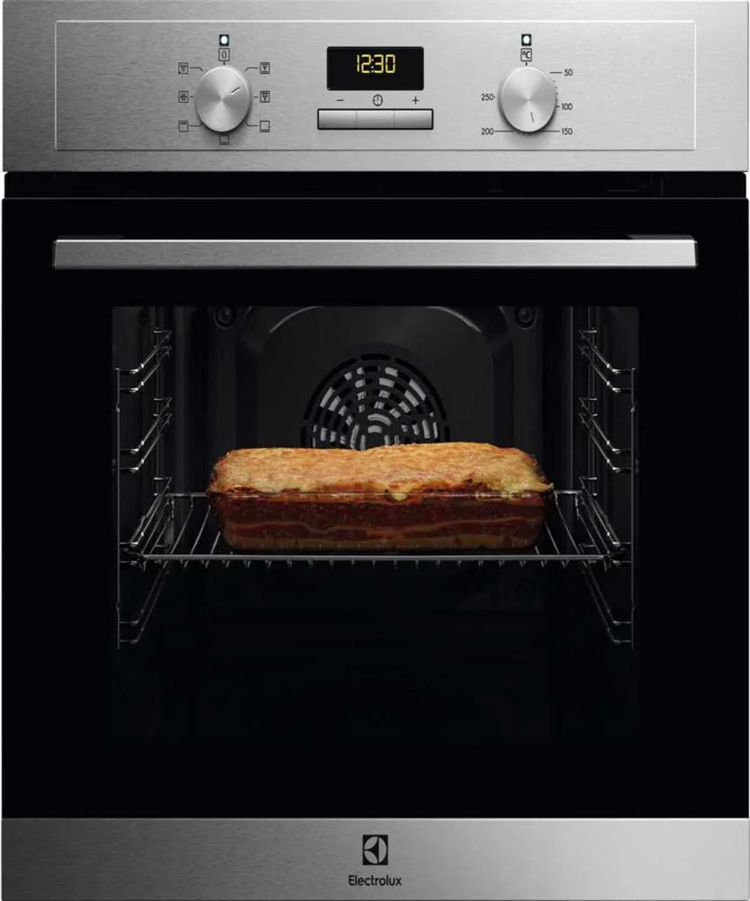 Forno de Encastre Serie 300 Eoh3h00bx Traditional Aqua Clean 65l Preto/Aço Inoxidável - Electrolux