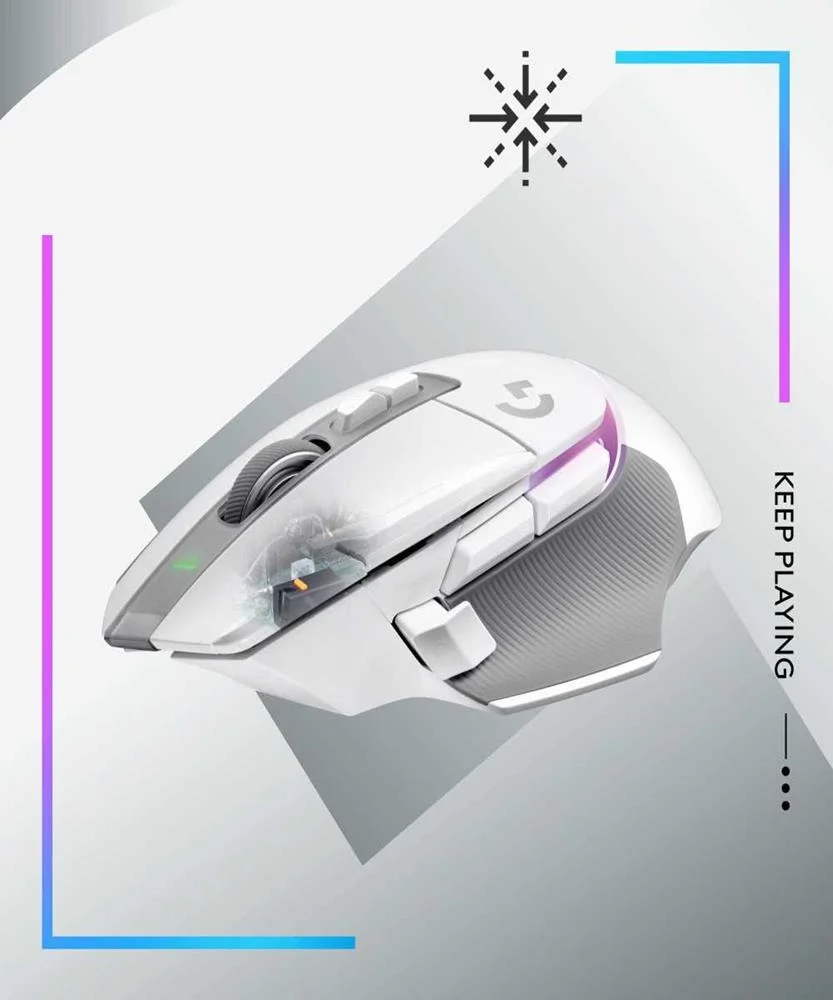 LOGITECH G G502 X PLUS RATO MÃO DIREITA RF WIRELE.
