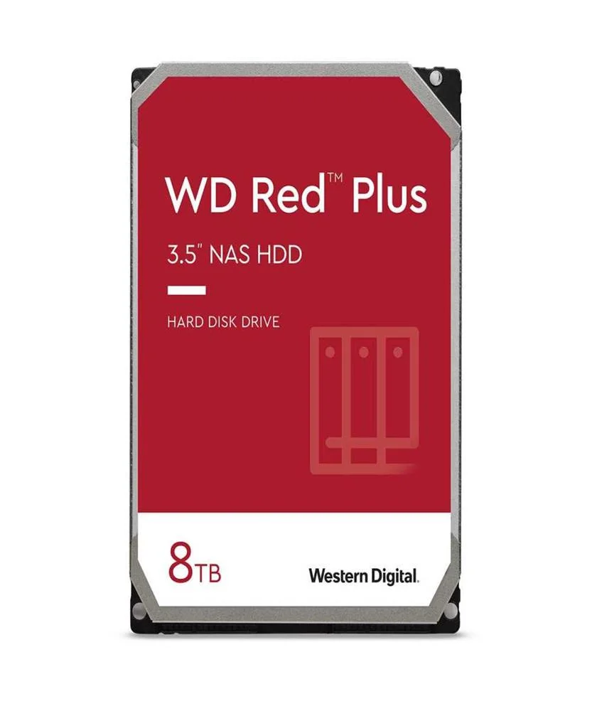 Disco Rígido 3.5" Nas Red Plus 8tb 5640rpm 25 Mb Serial Ata Iii - Western Digital