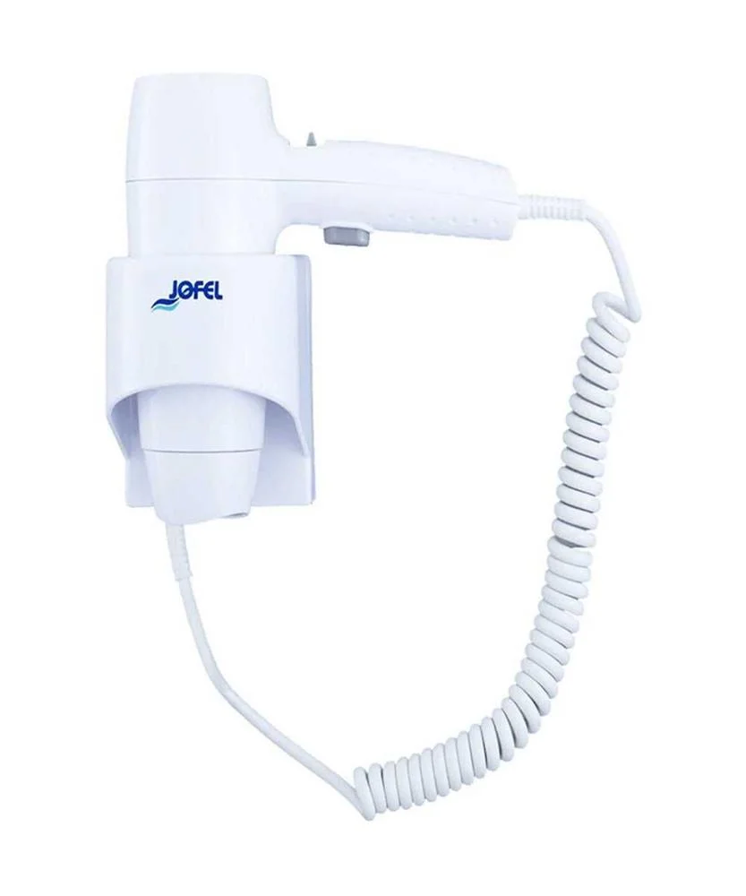 Secador de Cabelo Jofel Suporte de Parede Branco 1200 W 