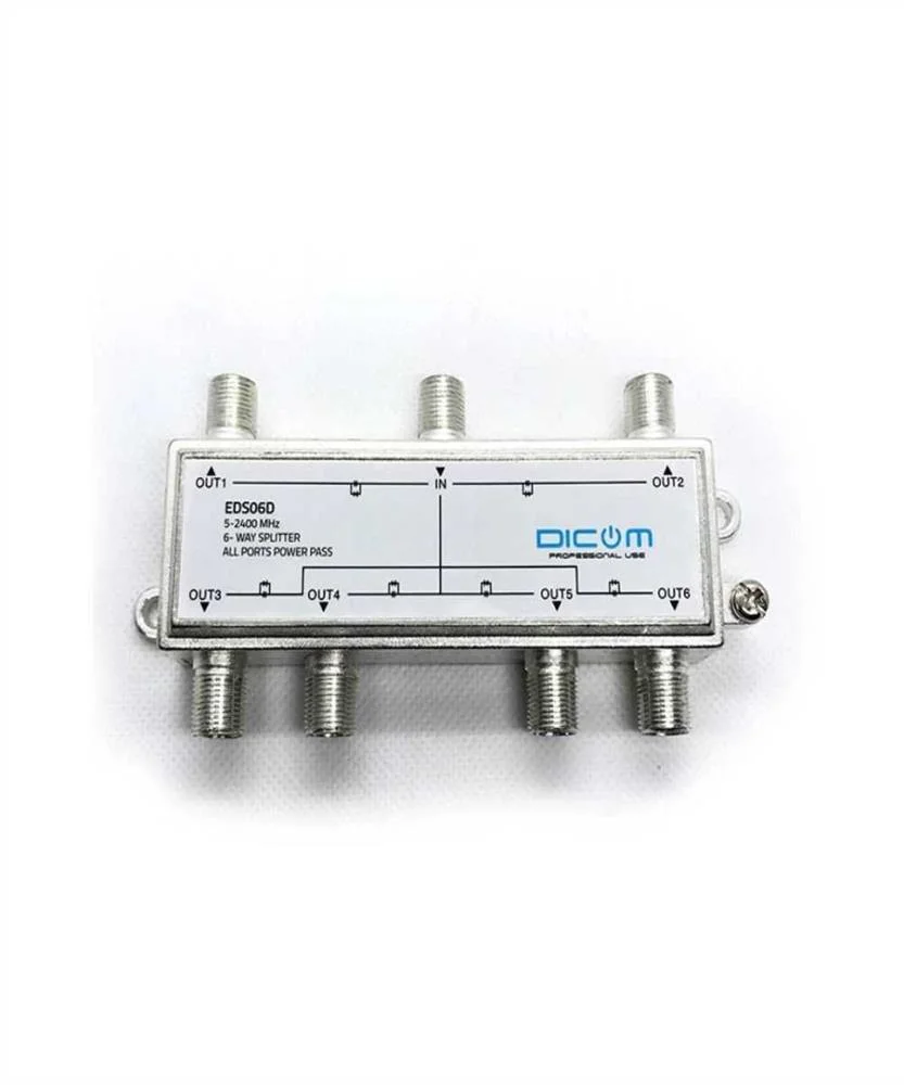 Repartidor Satélite 6 vias com Proteção de Diodo .