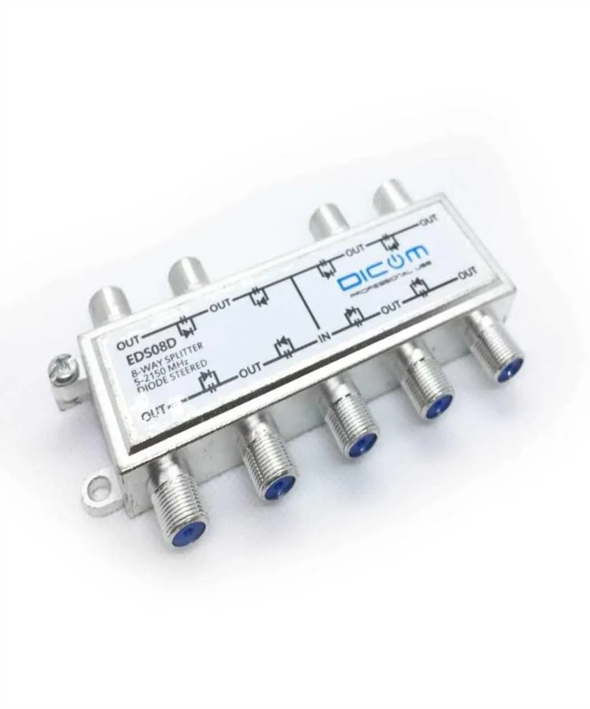 Repartidor Satélite 8 vias com Proteção de Diodo .