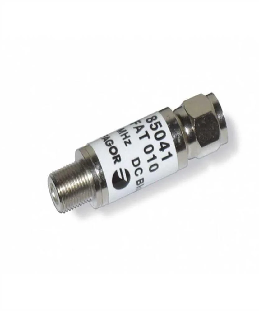 Atenuador fixo de 10 dB. DC Block, 5-2400 MHz - F.