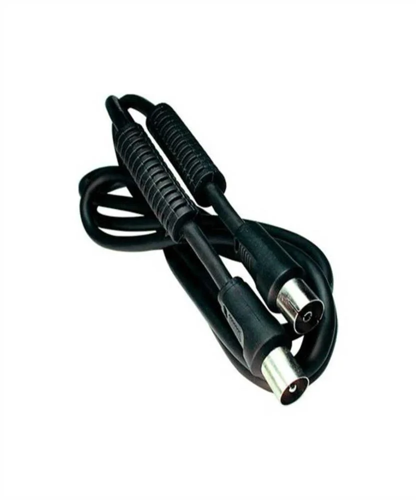 Prolongador Coaxial Cobre com Filtro M/F 1,5mts Preto