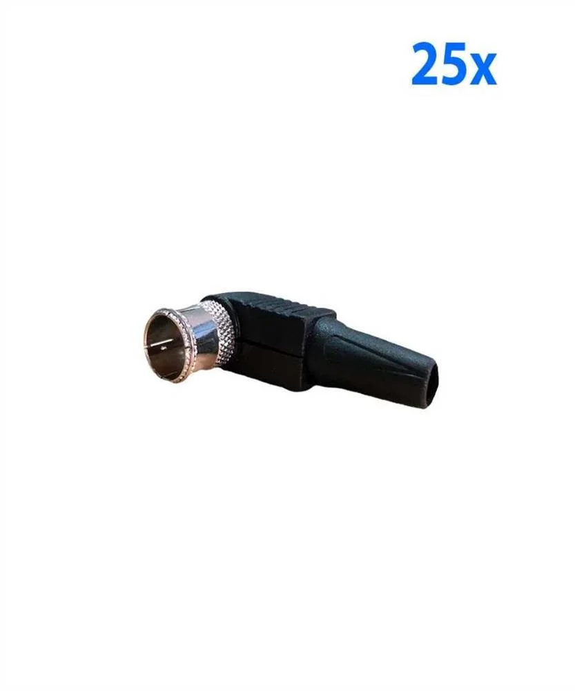 Conector F Rápido Canto Blindado-Daxis (25 U)
