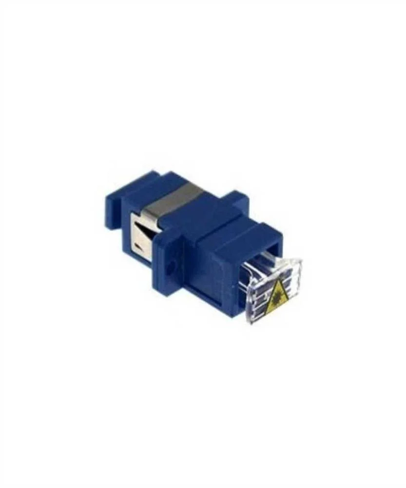 Adaptador SC-SC PC SM, SX cap transp. Zirc Azul