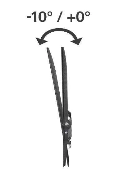 Hama 00220810 Suporte para Tv 165,1 Cm (65") Preto