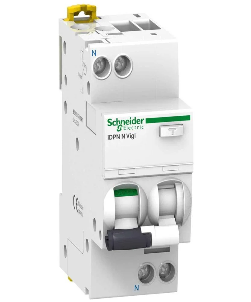 Schneider Electric Combination Circuit Breaker Acti9 Idpnnvigi-C16-30-A C 16a 1n-Pole 30 Ma Type a 