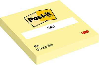 Post-It 654-Cy Bloco de Notas Autocolante Quadrad.