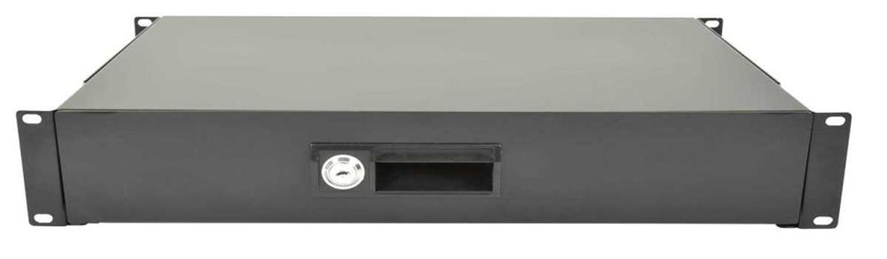Unidades de gaveta de rack com fechadura de 19"