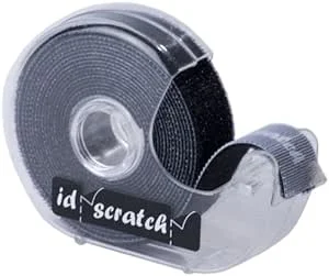 Fita de velcro - bobina 2m x 2cm - cor preta