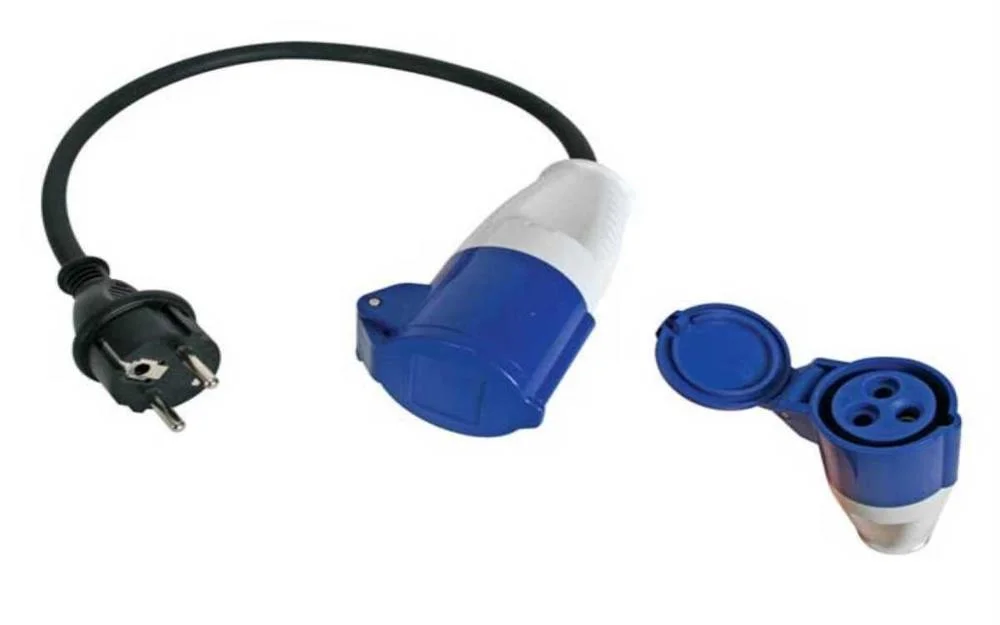 Cabo com Adaptador Ficha Schuko / Tomada Cee