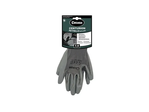 Guantes de Trabajo Centurion Nitrilo/Nylon Gris T.