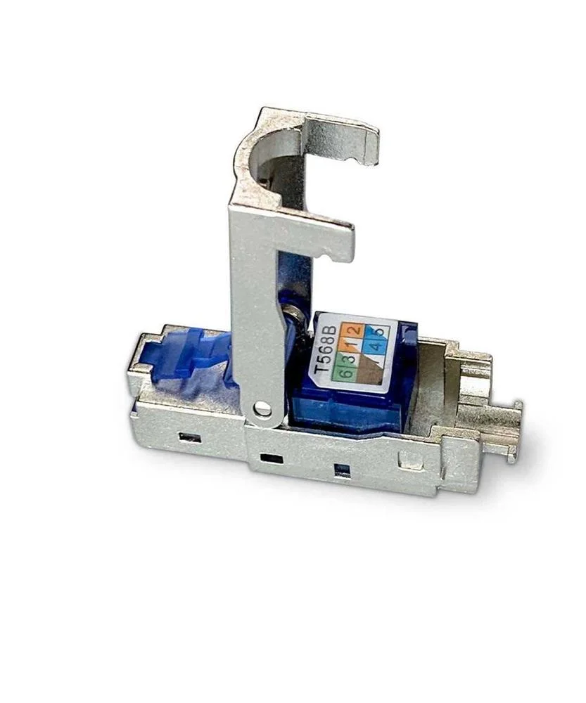 Conector Rj45  Macho  Cat6 / Cat6a  Recto  Chapad.